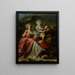 Madame Langlois de Falaise e sua figlia la contessa di Mo de Sons - Nicolas Pérsevál — quadro incorniciato alla parete