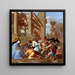 L'Adorazione dei Magi - Nicolas Poussin — quadro incorniciato alla parete