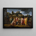 Gli ciechi di Gerico - Nicolas Poussin — quadro incorniciato alla parete
