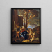 La Sainte Famille avec saint Jean-Baptiste - Nicolas Poussin — quadro incorniciato alla parete
