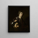 David con la testa di Golia - Nicolas Tournier — quadro incorniciato alla parete