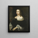 Hedvig Eleonora 1636-1715 Regina di Svezia - Nicolas Vallar — quadro incorniciato alla parete