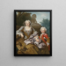Madame Bertin e suo figlio Balthazar Bruno - Nicolas de Largillière — quadro incorniciato alla parete