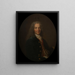 Ritratto di Voltaire 1694-1778 nel 1718 - Nicolas de Largillière — quadro incorniciato alla parete