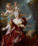 Ritratto dell'attrice Marie-Anne de Châteauneuf detta Mlle Duclos 1664-1747 nel ruolo di Arianna - Nicolas de Largillière — vista dell’opera