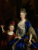 Ritratto di Catherine Coustard, marchesa di Castelnau, moglie di Charles Éléonor Aubry con suo figlio Éléonor - Nicolas de Largillière — vista dell’opera