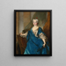Ritratto della baronessa di Besenval - Nicolas de Largillière — quadro incorniciato alla parete