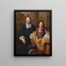 Ritratto di un giovane e del suo precettore - Nicolas de Largillière — quadro incorniciato alla parete