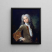 Ritratto di un giovane con parrucca - Nicolas de Largillière — quadro incorniciato alla parete
