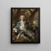 Ritratto di un gentiluomo in abito da caccia - Nicolas de Largillière — quadro incorniciato alla parete