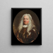 Ritratto del generale Bardo Bardi Magalotti - Nicolas de Largillière — quadro incorniciato alla parete