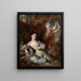 Ritratto della contessa di Montsoreau e di sua sorella in Diana e una seguace - Nicolas de Largillière — quadro incorniciato alla parete