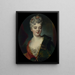 Ritratto presumibile di Elisabeth Delpech marchesa di Cailly - Nicolas de Largillière — quadro incorniciato alla parete