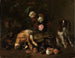 Natura morta con selvaggina, fiori, frutta e un epagneul - Nicolas de Largillière — vista dell’opera