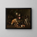 Natura morta con selvaggina, fiori, frutta e un epagneul - Nicolas de Largillière — quadro incorniciato alla parete