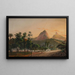 Vista di Rio de Janeiro dal quartiere Cosme Velho - Nicolau Antonio Facchinetti — quadro incorniciato alla parete