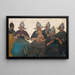 Donne olandesi che lavorano a maglia in abiti tradizionali - Nicolaus Wilhelm Jungmann — quadro incorniciato alla parete