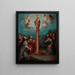 L'Apparizione della Vergine del Pilar a San Giacomo - Nicolás Enríquez — quadro incorniciato alla parete
