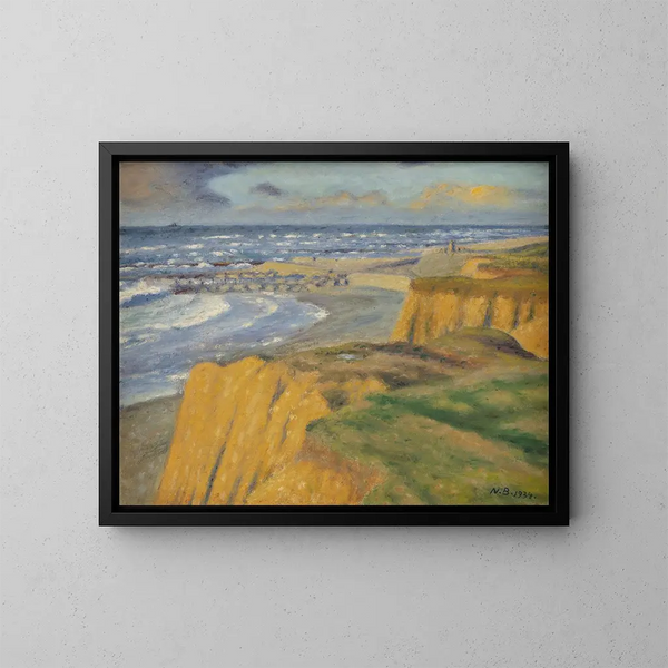 Bovbjerg al tramonto autunnale - Niels Bjerre — quadro incorniciato alla parete