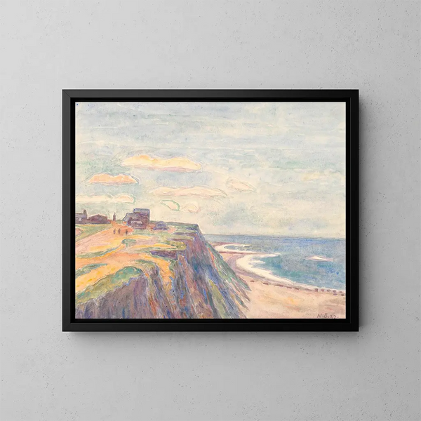 Skrænt ved Bovbjerg - Niels Bjerre — quadro incorniciato alla parete