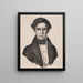 G. J. Schaarup - Niels Christian Kierkegaard — quadro incorniciato alla parete