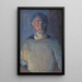 Portrait de l'artiste à la lumière de la lampe - Niels Larsen Stevns — quadro incorniciato alla parete