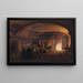 Stalla italiana - Niels Skovgaard — quadro incorniciato alla parete