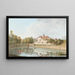 Vista della casa rossa vicino a Ostermundigen - Niklaus Sprüngli — quadro incorniciato alla parete