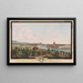 Vista della città e dei dintorni di Soleure dal lato occidentale - Niklaus Sprüngli — quadro incorniciato alla parete