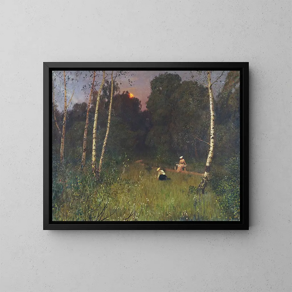 Crepuscolo - Nikolai Nikanorovich Dubovskoy — quadro incorniciato alla parete