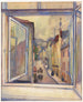 Tallinn dalla finestra - Nikolai Triik — vista dell’opera