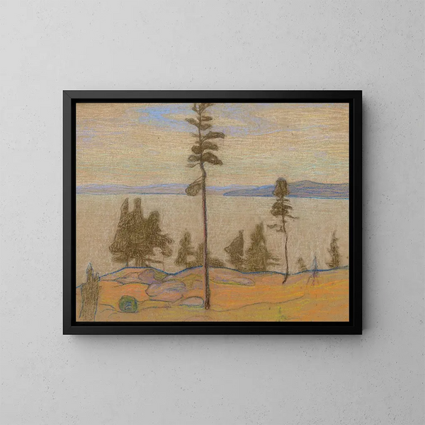 Paesaggio di Saaremaa - Nikolai Triik — quadro incorniciato alla parete