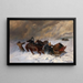 Nella tempesta di neve - Nikolai Yegorovich Sverchkov — quadro incorniciato alla parete