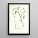 Iris tricuspis - Nikolaus Joseph Freiherr von Jacquin — quadro incorniciato alla parete
