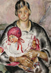 Mère avec un enfant - Nina Aleksandrowicz — vista dell’opera