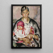 Mère avec un enfant - Nina Aleksandrowicz — quadro incorniciato alla parete