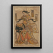 Trois beautés de l'époque - Nishimura Shigenaga — quadro incorniciato alla parete