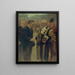 Sir George Broadbridge sindaco di Londra stringe la mano a M. Raymond Laurent presidente del Consiglio comunale - Noël Dorville — quadro incorniciato alla parete