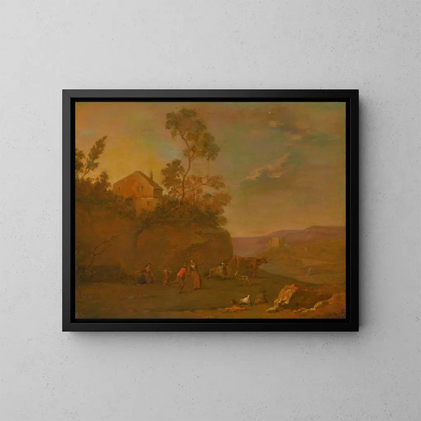 Tard dans la soirée - Norbert Joseph Carl Grund — quadro incorniciato alla parete