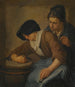 Interno con un uomo e una donna che fumano - Norbert van Bloemen — vista dell’opera