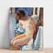 Riproduzione del dipinto Nu seduto vicino al camino - Henri Lebasque