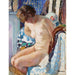 Riproduzione del dipinto Nu seduto vicino al camino - Henri Lebasque