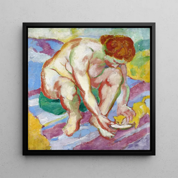 Nu avec un chat - Franz Marc