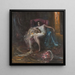 Nu femminile in una poltrona - Arnulf De Boucher — quadro incorniciato alla parete