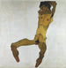 Nu maschile seduto autoritratto - Egon Schiele — vista dell’opera