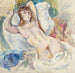 Nu su un divano - Jules Pascin — vista dell’opera