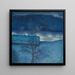 Notte d'Inverno sul Molo - Eugène Jansson — quadro incorniciato alla parete