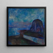 Notte stellata - Edvard Munch — quadro incorniciato alla parete