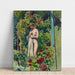 Riproduzione del dipinto Nymphe aux Fleurs (Nu à la Draperie, dans le Jardin) - Maurice Denis