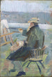 Christian Krohg à son chevalet - Oda Krohg — vista dell’opera